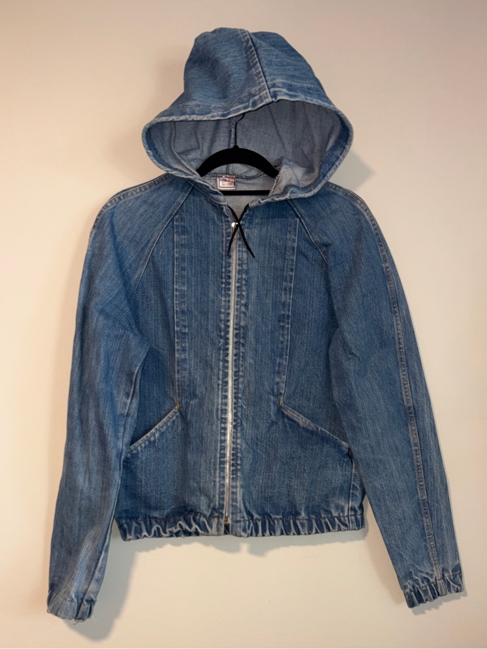 1970’s GWG Srubbies denim hooded zip up